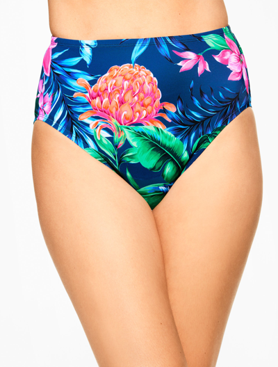 Miraclesuit Â® Basic Brief - Tropical Floral - Ink - 16 Talbots