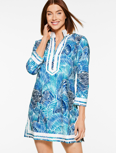 Cabana Life Â® Tunic Cover-up - Beach Palm - Ink - Small Talbots