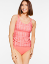 Cabana Life Misses - Â® Tankini - Majorca Tile - Sugar Coral - Medium Talbots In Sugar Coral