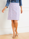 Talbots Tweed A-line Skirt - Multi Plaid - Sapphire - 18  In Sapphire
