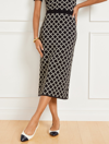 Talbots Petite - Sweater Skirt - Lattice Jacquard - Black/ivory - Xl  In Black,ivory
