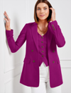 Talbots Linen Blend Slub Blazer - Vivid Mulberry - 20