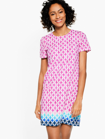 Cabana Life Â® Diamond Geo Cover-up Dress - Magenta - Large Talbots