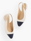 Talbots Edison Nappa Slingback Flats - Ivory - 11m