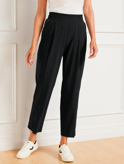 Talbots Lightweight Woven Stretch Straight Leg Pants - Black - 3x