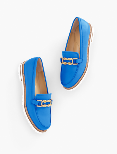 Talbots Laura Link Nappa Loafers - Capri Blue - 10m