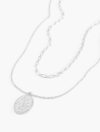 TALBOTS COFFEE TO COCKTAILS NECKLACE - SHINY SILVER - 001 TALBOTS