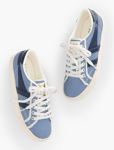 Talbots Â® Mark Cox Tennis Sneakers - Elegant Stripe - Ink - 7 1/2 M