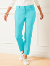 Talbots Plus Size - Perfect Crops Pants - Curvy Fit - Vivid Turquoise - 22