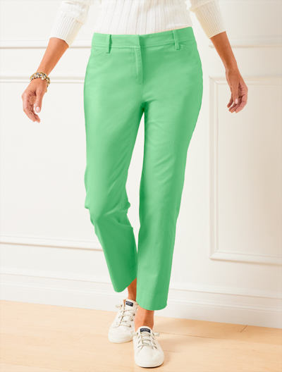 Talbots Plus Size - Perfect Crops Pants - Curvy Fit - Green Apple - 24