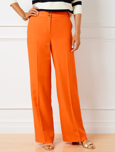 Talbots Greenwich Pants - Bright Tangerine - 16 In Bright Tangerine