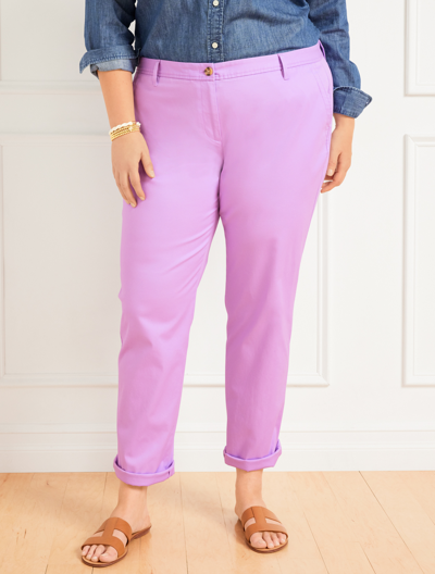 Talbots Relaxed Chinos Pants - Wisteria Purple - 18