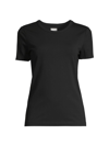 Nic + Zoe Women's Cotton-blend Crewneck T-shirt In Black