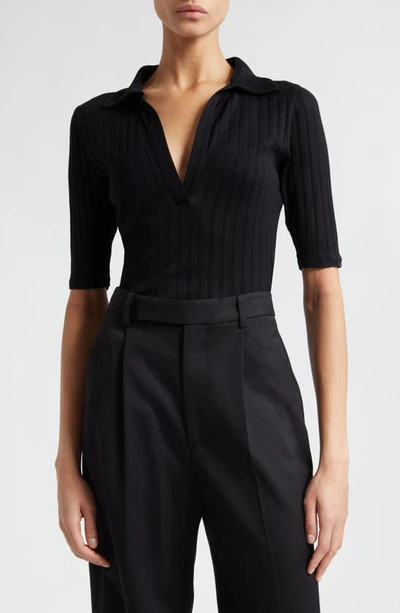 VINCE VINCE RIB COTTON POLO