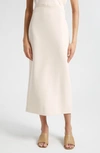 Vince Lean Maxi Pencil Skirt In 101owh-off White