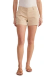 Vineyard Vines Herringbone Stretch Cotton Shorts In Sand