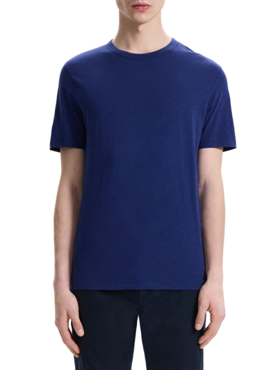 Theory Men's Essential Short-sleeve Cotton T-shirt In Ocean