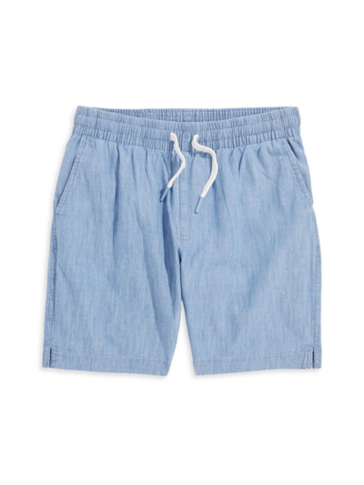 Vineyard Vines Baby Boy's & Little Boy's Cotton Pull-on Chambray Shorts In Coastline