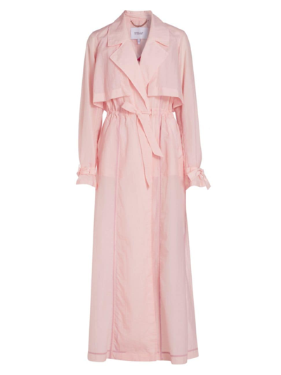 Derek Lam 10 Crosby Women's Lexi Drawstring Trench Coat In Pink Dogwood