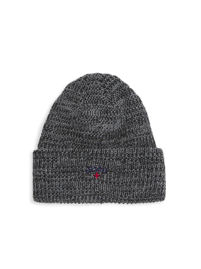 Noah Men's Marled Logo Beanie In Grey