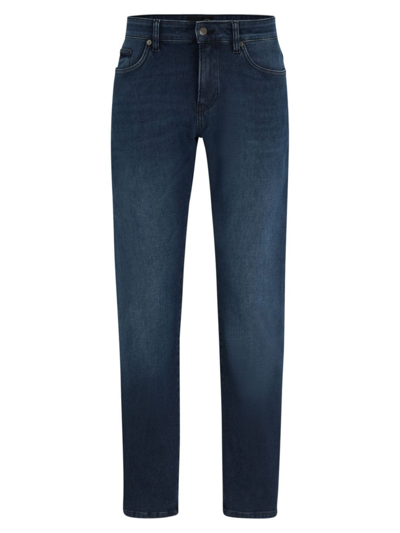 Hugo Boss Slim-fit Jeans In Blue Performance-stretch Denim