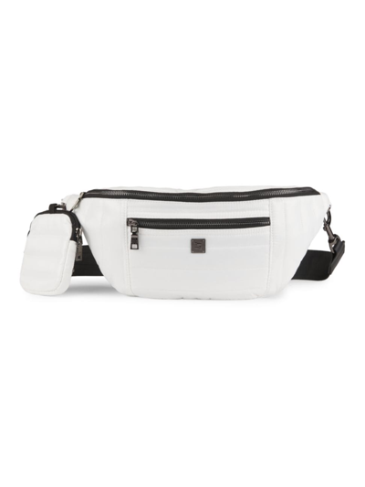 Think Royln Women's Sister Sling Crossbody Bag In Shiny White