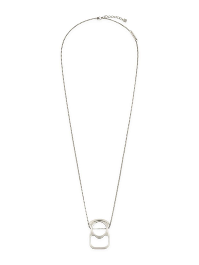 Givenchy G Can Necklace In Metal In Silver