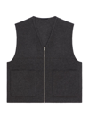 GIVENCHY MEN'S WAISTCOAT IN DOUBLE FACE WOOL AND CASHMERE