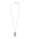GIVENCHY MEN'S DOUBLE TAG NECKLACE IN METAL