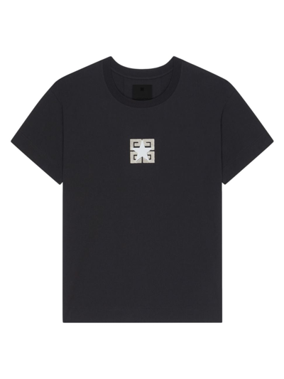 Givenchy Large 4g Stars T-shirt In Black Cotton