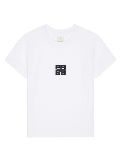 Givenchy 4g Stars Boxy Fit T-shirt In Cotton In White