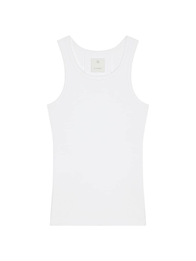 Givenchy Extra Slim Fit Tank Top In Cotton In White