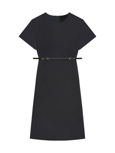 Givenchy Voyou Dress In Cotton Taffetas In Black