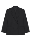 GIVENCHY WOMEN'S OVERSIZED DOUBLE BREASTED JACKET IN WOOL AND MOHAIR