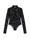 GIVENCHY WOMEN'S BODYSUIT IN 4G FLOWERS TULLE