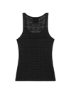 Givenchy Slim Tank Top In 4g Jacquard In Black