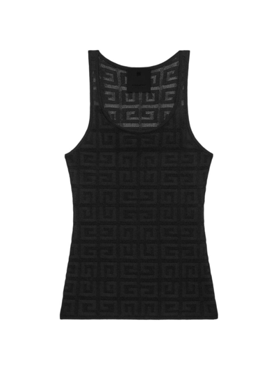 Givenchy Women's Slim Fit Tank Top In 4g Jacquard In Black