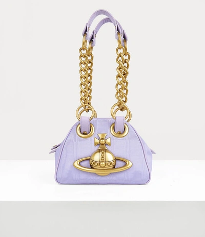 Vivienne Westwood Archive Orb Chain Handbag In Lilac