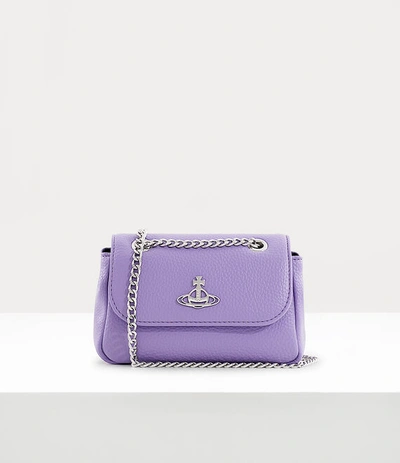 Vivienne Westwood Small Purse With Chain In Purple