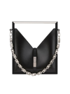 GIVENCHY WOMEN'S MICRO CUT OUT SHOULDER BAG IN BOX LEATHER WITH CHAIN