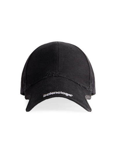 Balenciaga Men's Baseball Cap In Black