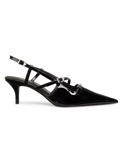 Schutz Women's Stacy 65mm Patent Leather Slingback Pumps In Black