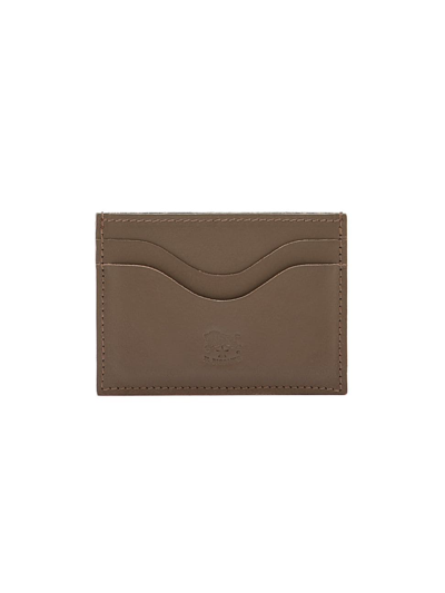Il Bisonte Men's Salina Leather Card Case In Brown
