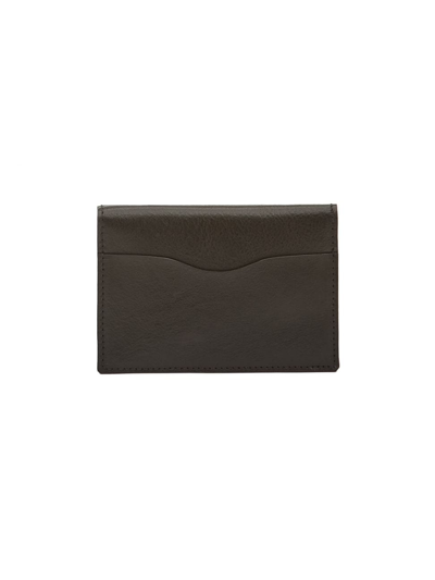 Il Bisonte Men's Galileo Leather Card Case In Brown