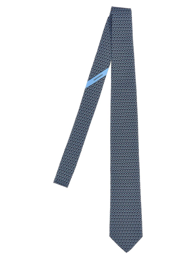 Ferragamo Gancini Tie In Blue