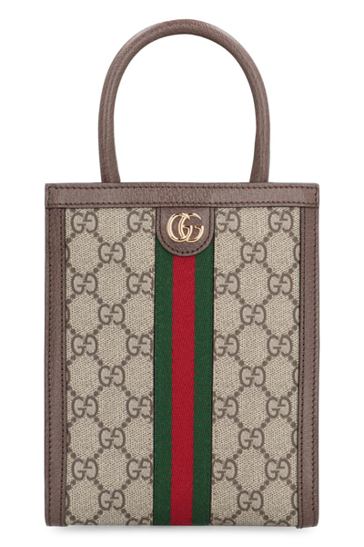 Gucci Ophidia Gg Mini Crossbody Bag In Beige