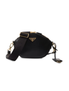 Prada Women's Leather Mini Shoulder Bag In Black