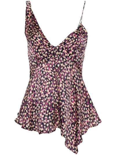 Isabel Marant Purple Uliene Camisole In Red