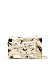 OFF-WHITE OFF-WHITE CRUSHED MIRRORED CLUTCH BAG