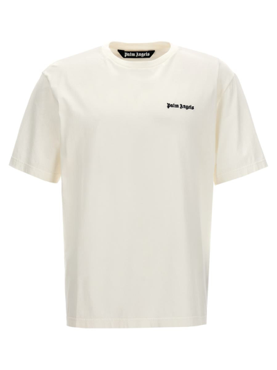 Palm Angels 'classic Logo' T-shirt In White